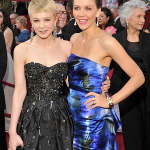 Maggie Gyllenhaal and Carey Mulligan at event of The 82nd Annual Academy Awards (2010)