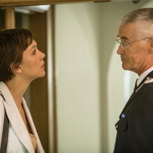 Still of Rupert Frazer and Maggie Gyllenhaal in The Honourable Woman (2014)