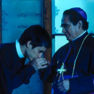 Father Amaro (Gael Garcia) & Bishop (Ernesto Gomez Cruz)