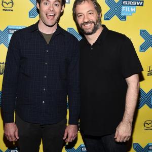Judd Apatow and Bill Hader at event of Be stabdziu 2015