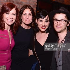 Carrie Preston, Alexandra Beattie, Molly Hager and Tobias Segal attend the premiere of the SHOWTIME original comedy series HAPPYish on April 20, 2015 in New York City.