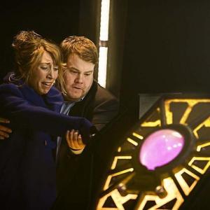 Still of James Corden and Daisy Haggard in Doctor Who 2005