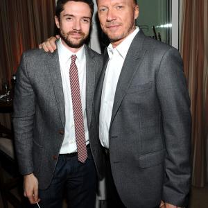 Topher Grace and Paul Haggis