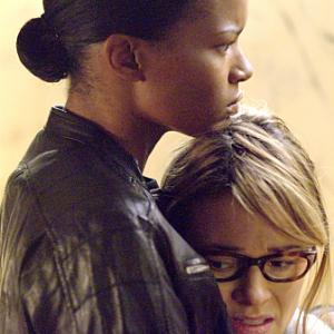 Still of Leisha Hailey and Rose Rollins in The L Word 2004