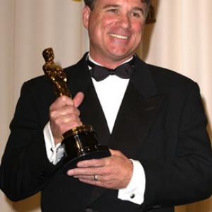 Conrad W Hall accepts the Oscar on behalf of his late father Conrad L Hall
