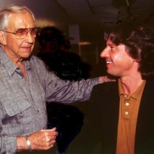 Edd Hall and Ed McMahon backstage at The Tonight Show