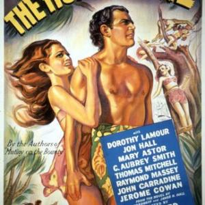 Jon Hall and Dorothy Lamour in The Hurricane 1937