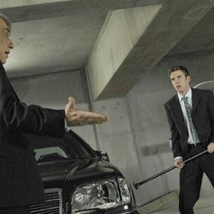 Still of Philip Baker Hall and Bret Harrison in The Loop 2006