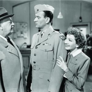 Still of John Wayne Claudette Colbert and Thurston Hall in Without Reservations 1946