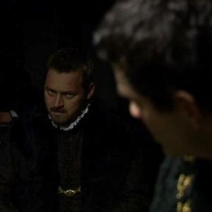 The Tudors Season 2 - Sir Richard Rich (Rod Hallett) and Cromwell (James Frain)