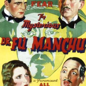 Jean Arthur, William Austin, Neil Hamilton and O.P. Heggie in The Mysterious Dr. Fu Manchu (1929)