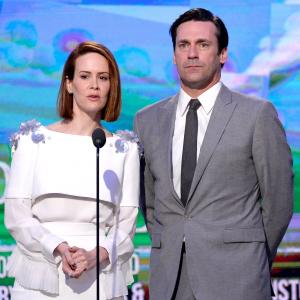 Sarah Paulson and Jon Hamm