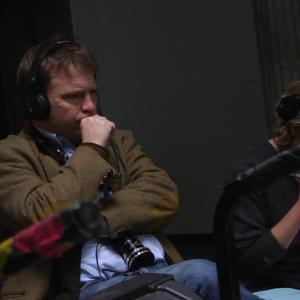 Director Harald Hamrell on set shooting Real Humans, season 1.