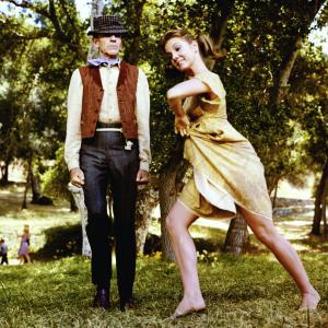 Still of Fred Astaire and Barbara Hancock in Finians Rainbow 1968