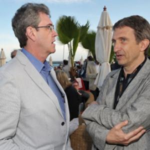TIFF Director Piers Handling L attends the TIFF Party held at the Plage des Palms during the 63rd Annual International Cannes Film Festival on May 14 2010 in Cannes France