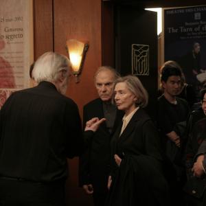 Still of Jean-Louis Trintignant, Michael Haneke and Emmanuelle Riva in Amour (2012)