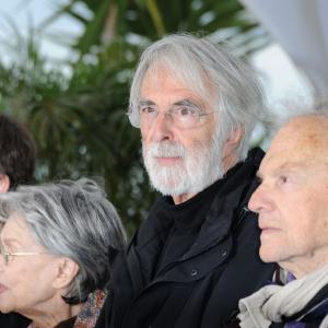 Jean-Louis Trintignant, Michael Haneke, Emmanuelle Riva and Alexandre Tharaud at event of Amour (2012)