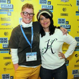 Kathleen Hanna and Sini Anderson at event of The Punk Singer 2013