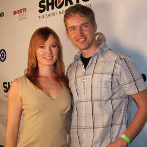 Actress Alicia Witt and writerdirector Dan Hannon arrive for The Pond theatrical debut in Los Angeles on September 20 2011
