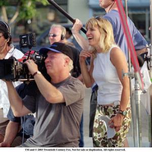 Director of Photography Elliot Davis behind camera and Director Catherine Hardwicke right