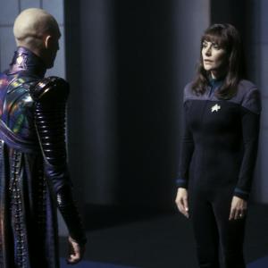 Still of Marina Sirtis and Tom Hardy in Star Trek Nemesis 2002