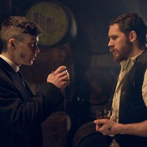 Still of Tom Hardy and Cillian Murphy in Peaky Blinders (2013)
