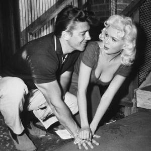 Jayne Mansfield with husband Mickey Hargitay C. 1958