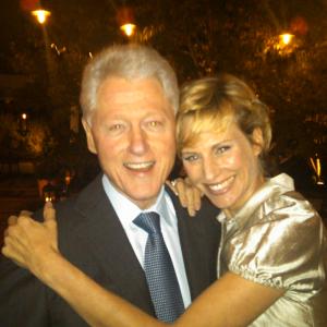 Missy Hargraves and Bill Clinton.