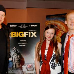 Tim Robbins Rebecca Harrell Tickell and Josh Tickell The Big Fix Los Angeles premiere