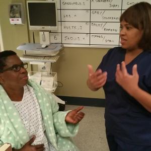 Still of Cheryl Francis Harrington and Chandra Wilson in Greys Anatomy The Beds Too Big Without You Feb52015