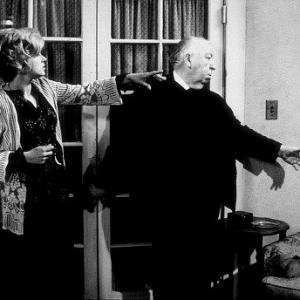 Family Plot Barbara Harris and Director Alfred Hitchcock 1976 Universal