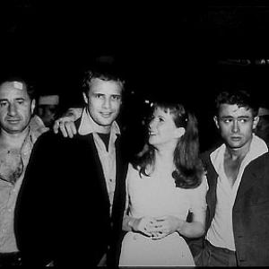 Marlon Brando, James Dean, Elia Kazan, Julie Harris