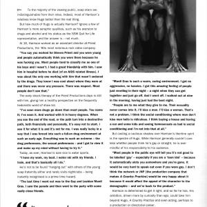 Black  White magazine Image interview