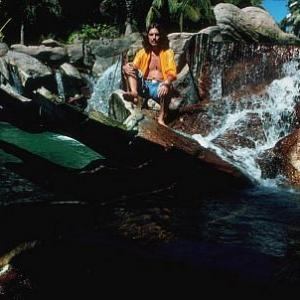George Harrison enjoying a lagoon in Acapulco January 1977