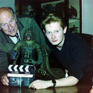 Taken with Ray at his house in London with film-maker John Walsh. Posing with the original Kraken from Clash of the Titans.