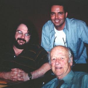 With Peter Jackson and Ray Harryhausen at music recording for Return of the King New Line 2003