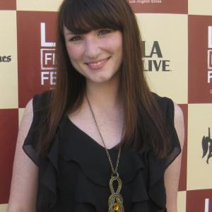 Florence Hartigan at the Los Angeles Film Festival with 