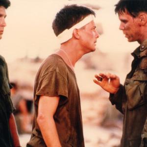 Don Harvey with Michael J. Fox and Jack Gwaltney in Casualties Of War