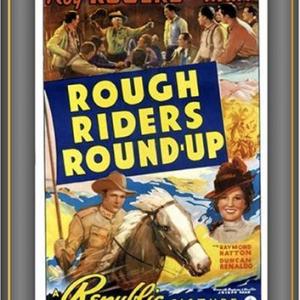 Roy Rogers Raymond Hatton and Lynne Roberts in Rough Riders Roundup 1939