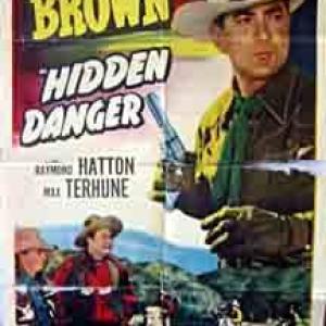 Johnny Mack Brown Raymond Hatton and Max Terhune in Hidden Danger 1948