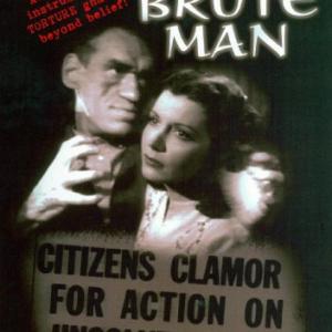 Jane Adams and Rondo Hatton in The Brute Man 1946