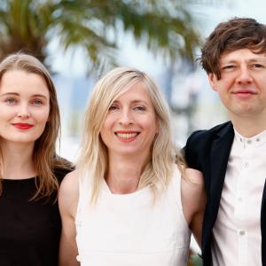 Jessica Hausner, Christian Friedel and Birte Schnoeink at event of Amour fou (2014)
