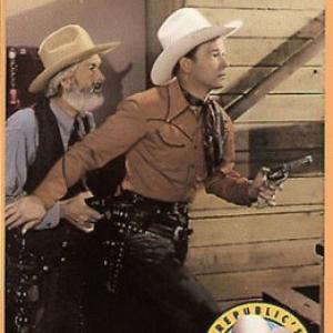 Roy Rogers and George Gabby Hayes in Sons of the Pioneers 1942