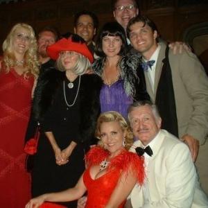 Cast from Life of the Party an improv event performance group at The Playboy Mansion for Bridgette Madisons birthday
