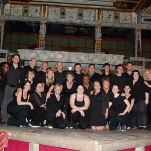 Cast of Julius Cesar for Teaching Shakespeare Through Performance 2014 at Shakespeare's Globe, London