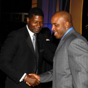 Dennis Haysbert and Barry Bonds at event of ESPY Awards 2003
