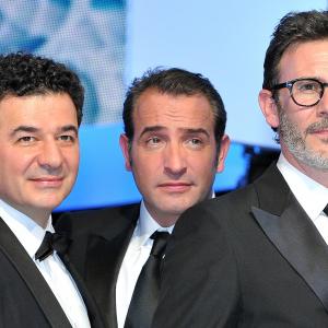 Ludovic Bource, Jean Dujardin and Michel Hazanavicius