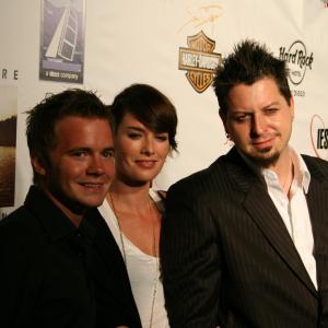 Robert Hall Lena Headey and Anthony Fitzgerald at event of Laid to Rest 2009