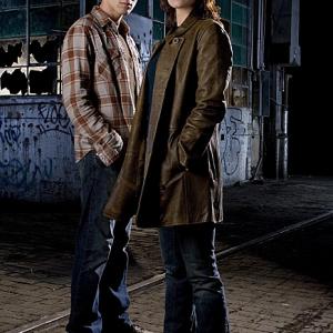 Still of Thomas Dekker and Lena Headey in Terminator: The Sarah Connor Chronicles (2008)