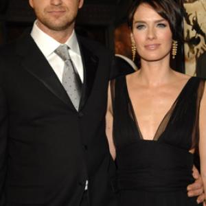 Gerard Butler and Lena Headey at event of 300 (2006)
